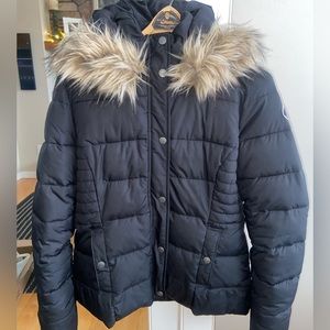 Abercrombie & Fitch Black Winter Coat